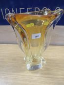 A MURANO GLASS VASE