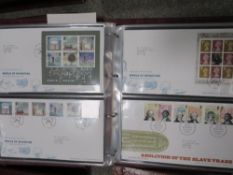 ONE BOX OF ASSORTED STAMPS, FIRST DAY COVERS AND ALBUMS ETC