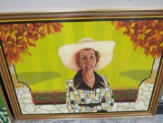 ROGER M. KEAN (XX-XXI). 'Mum In The Garden', signed lower right and dated Nov / Dec 1973, oil on