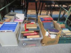 A SELECTION OF VINTAGE HARDBACK BOOKS ETC