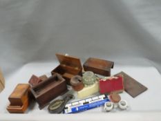 A quantity of collectable treen etc