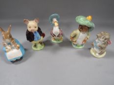 Five Beswick Beatrix potter figures