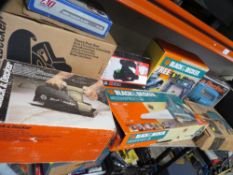 A selection of boxed electric DIY tools