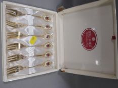 Royal Albert Old Country Roses enamel fork set boxed