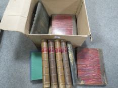 Several volumes of leather bound magazine of art books etc