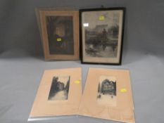 Leslie. M. Ward pencil signed engraving, titled 