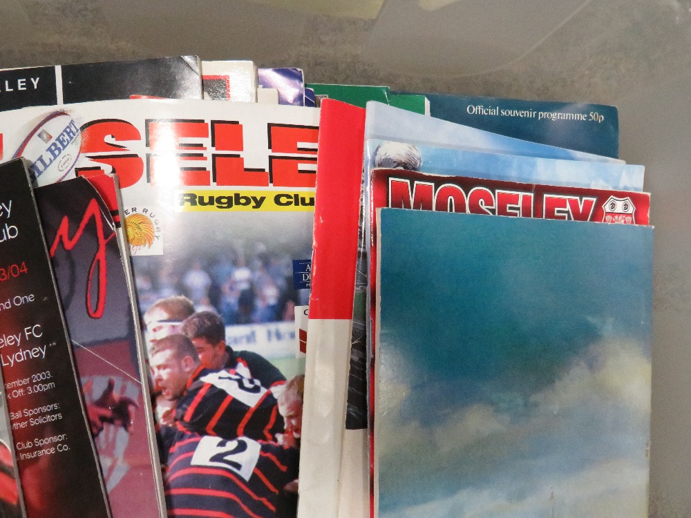A tray of vintage rugby football programmes to include gold championship and The Queen - Image 3 of 3
