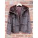TWO VINTAGE MAHOGANY BROWN LONG LENGTH FUR COATS - Image 2 of 2