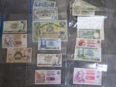 A collection of Scottish notes £1 - £100, to inlcude National Bank of Scotland 1945 £5, Bank of