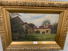 A 19th century gilt framed oil on canvas