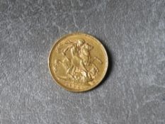 A Victoria jubilee head 1892 sovereign