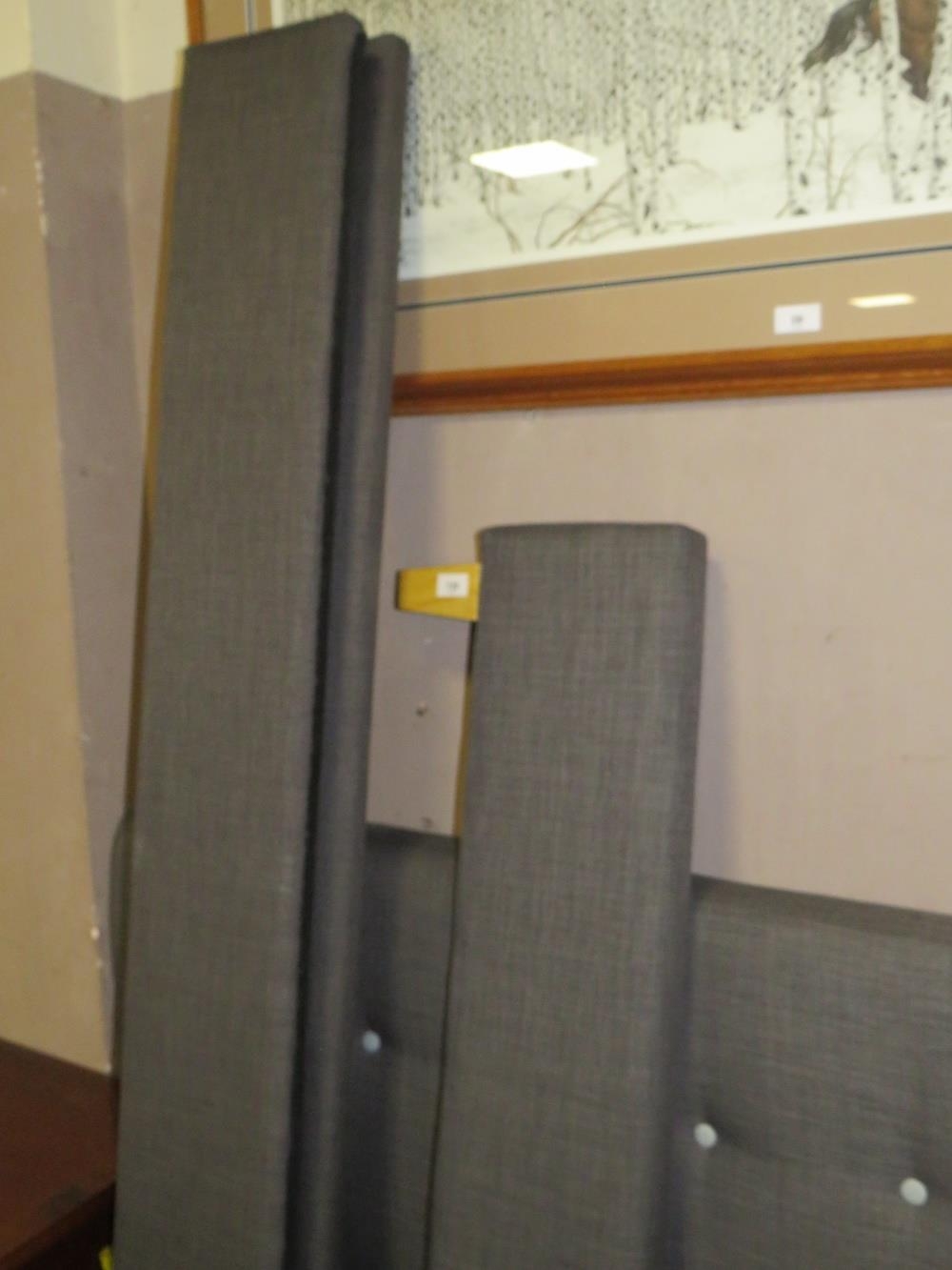 A modern upholstered double bed frame width 150 cm - Image 2 of 4