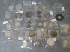 A collection of British pre-decimal coins George III- George VI, half farthing - half crown, to