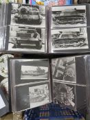 Two albums of military pictures