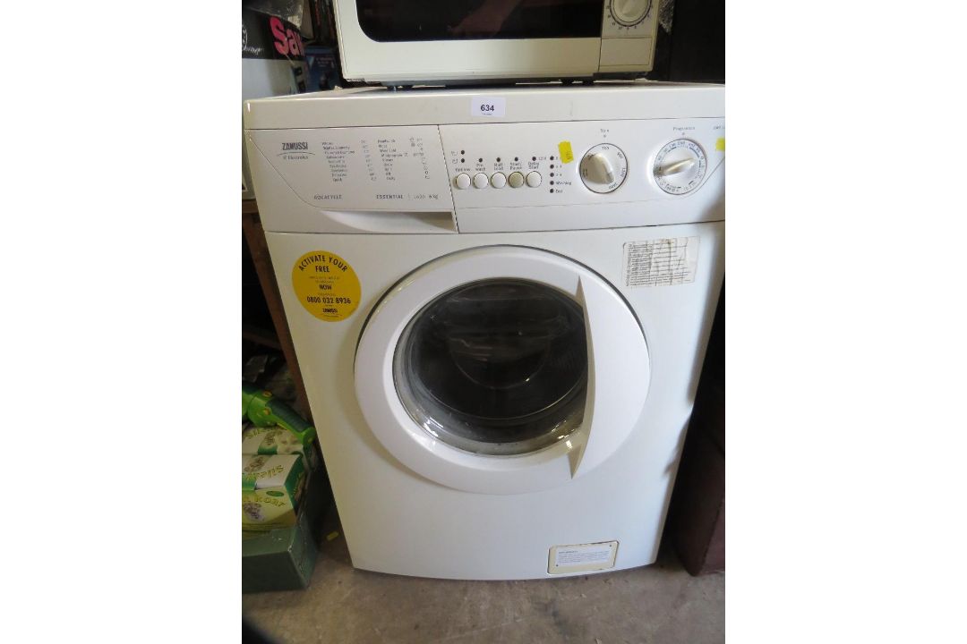 A Zanussu washing machine