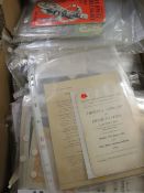 A tray of mixed ephemera