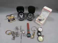 A selection of assorted wrist and pocket watches to include Pulsar and Seiko