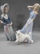 A Lladro figure together with another example (2)