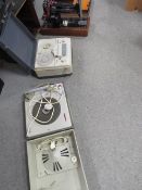 A vintage cased Singer sewing machine together with a portable record player and a reel to reel A/F
