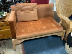 A mid-century daybed