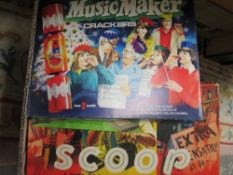 A tray of vintage board games