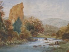 John Thorley (British 1859 - 1933 ) framed and glazed landscape watercolour, along with another