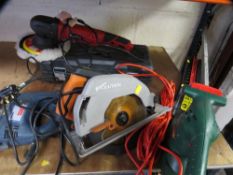 A selection of DIY electric hand tools