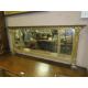An antique gilt over mantel mirror with lion head masks W 135 cm - Image 1 of 3