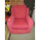 A modern red easy armchair - Image 1 of 4
