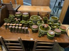 A large and extensive Hornsea dinner and tea service with spice jars, etc.