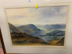 Ivan Taylor - A watercolour depicting The Vale of Buttermere
