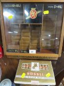 Henri Wintermans wooden cigar display case with Rossli cigars