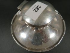 A large style antique capstan inkwell