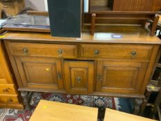 A vintage oak sideboard W 136 cm