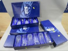 Four boxed set of St Andrews glassware