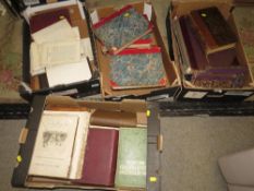 Antiquarian Books - 4 boxes of books etc, mostly 19th century noted Transactions or the Royal
