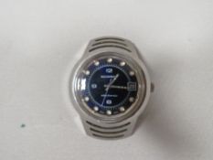 A vintage mens Silatron electronic wristwatch