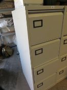 A four drawer filing cabinet