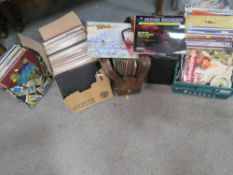 A large collection of assorted LP records to include Yes, Jimmy Hendrix, Rainbow, ZZ Top, Led