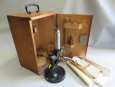 A Carl Zeiss Jena spectrograph microscope