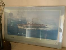 A signed David Shepherd coloured print of The Ark turning into wind