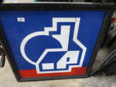 A retro Nationwide Building Society hanging sign