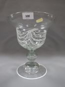 A 20th century Gray-Stan studio glass comport signed on base