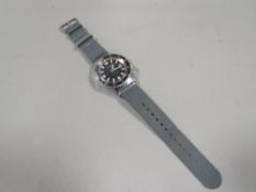 A Mens vintage Sicura by Breitling 23 jewels divers wristwatch