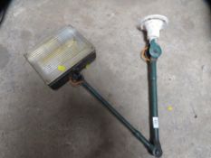 A vintage articulated / angle poise wall light