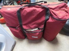 A padded massage table