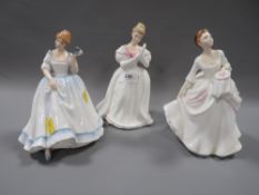 Three Royal Doulton figurines to include Denise