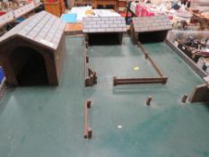 A vintage model farmyard layout