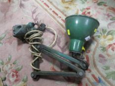 A vintage E.D.L industrial style anglepoise lamp
