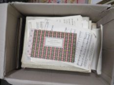 Large box of sheet music